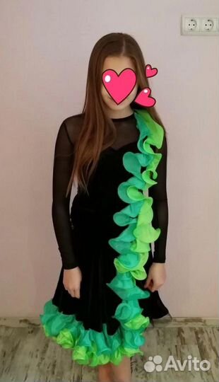 Платье для бальных танцев, латина(Ю1)