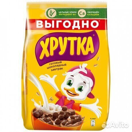 Готовый Завтрак Хрутка Шоколадный 650г Nestle