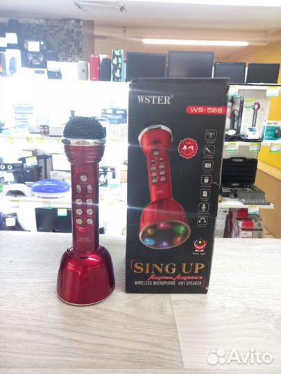 Блютуз колонка микрофон wster WS568