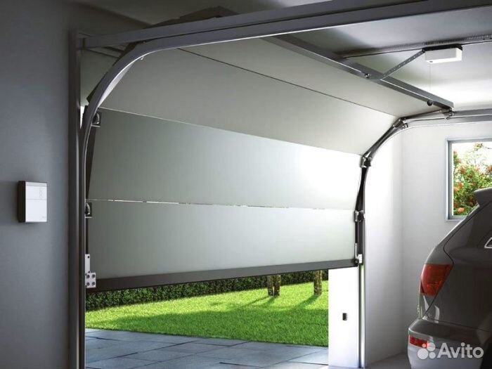 Ворота секционные под ключ