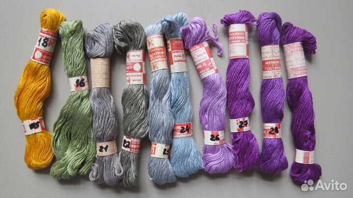 Нитки для вышивания, мулине, х/б