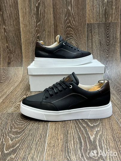 Кеды мужские натуральная кожа boss