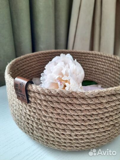 Корзинка из джута 19*9 см