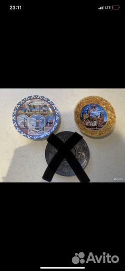 Сувенирные тарелки из разных городов России