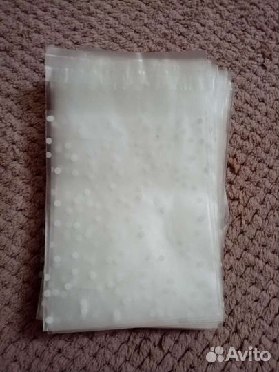 Подарочные упаковочные пакеты в гарошек 10х10