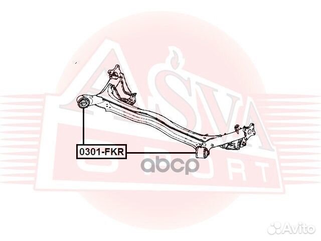 Сайлентблок задней балки 0301FKR asva