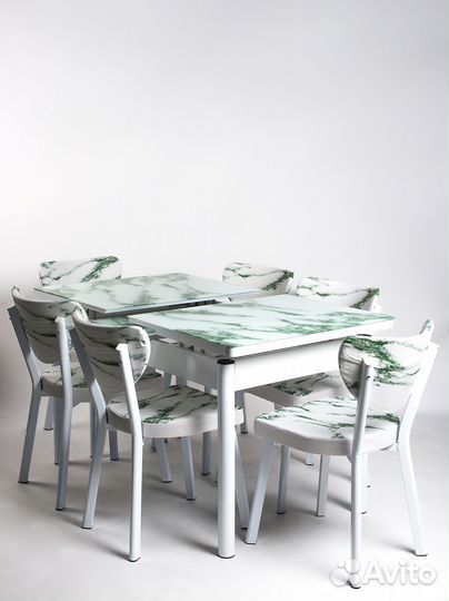 Раскладной стол + 6стульев