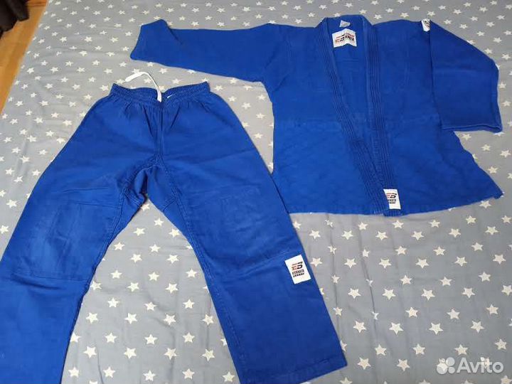 Кимоно детское для дзюдо и айкидо синее