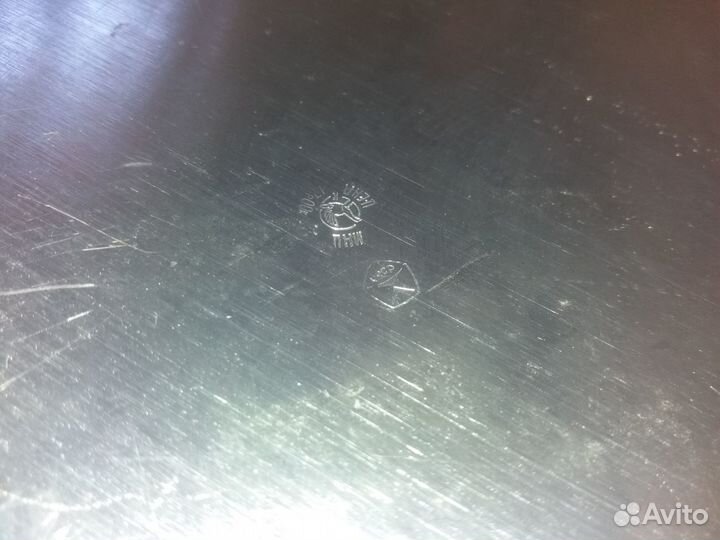 Поднос круглый для самовара мельхиор СССР