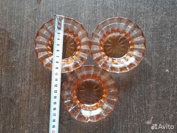 Розетка для варенья, солонка хрусталь СССР