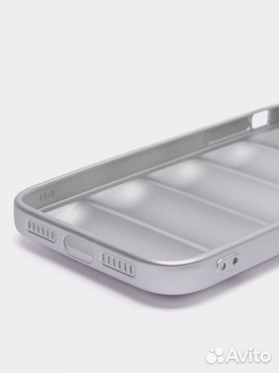 Чехол на iPhone серебряный (все модели)