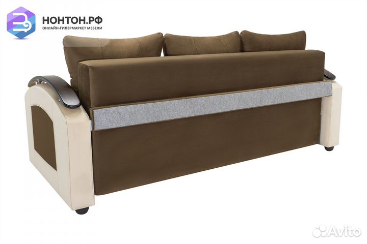 Диван еврокнижка София коричневый
