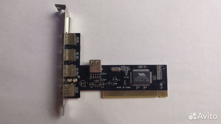 Контроллер PCI VIA6212 (4+1) 5xUSB2.0