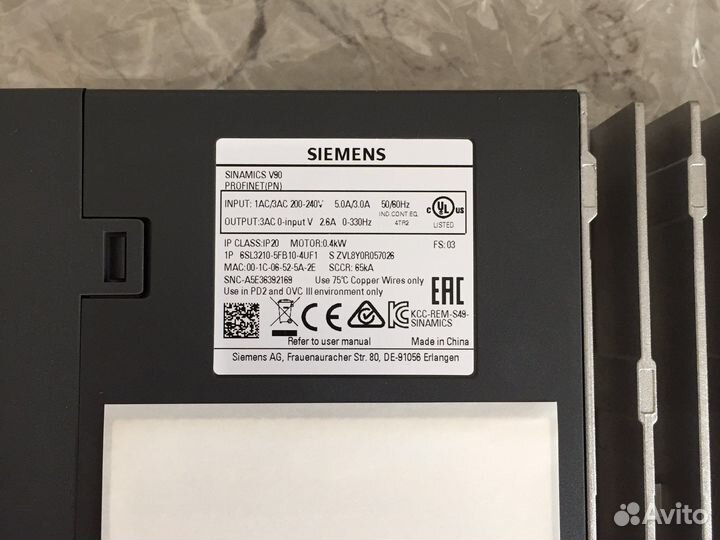 Драйвер сервопривода Siemens