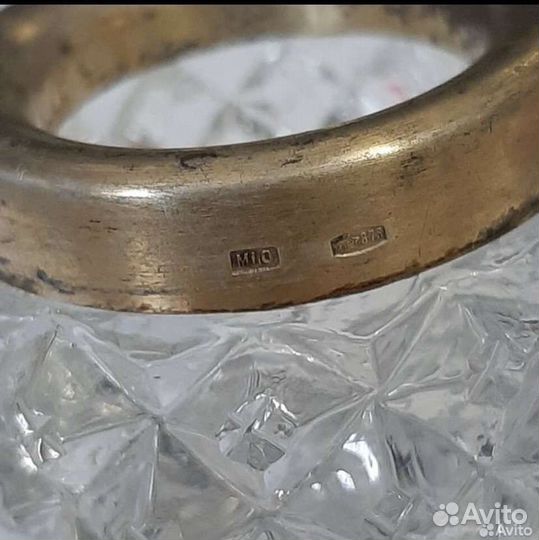 Хрустальные солонки с серебряным ободком