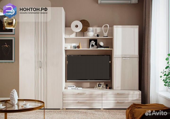 Гостиная Асти №2 сандал светлый