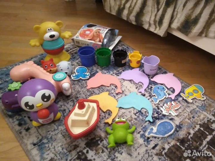 Игрушки для ванной пакетом