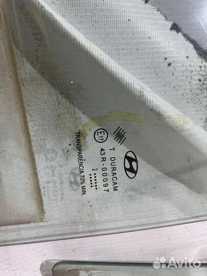 Стекло двери переднее левое Hyundai i20