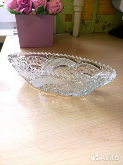 Хрустальная селедочница