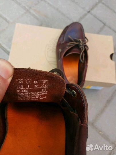 Туфли 33 р-р кожа Timberland