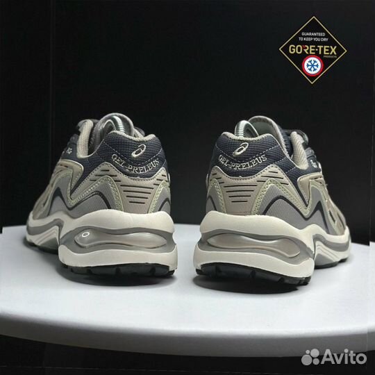 Кроссовки зимние Asics Gel-Preleus gray and white