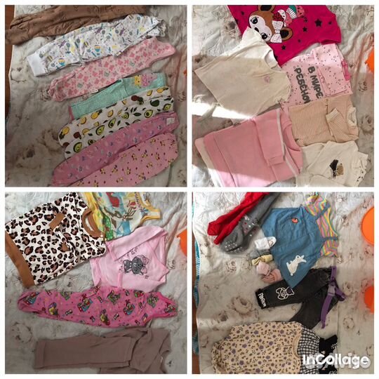 Вещи пакетом на девочку 62-68,74-80