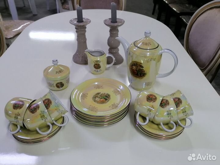 Чайный сервиз фарфор Германия, 6 персон