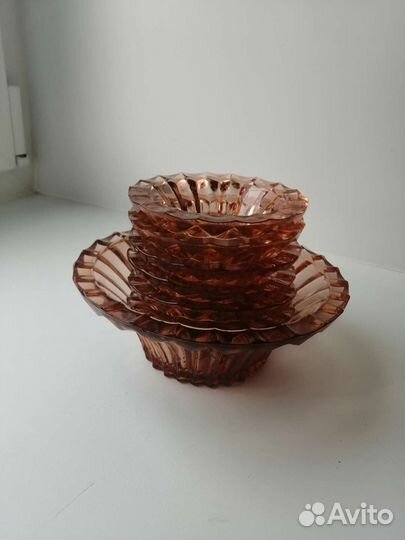 Набор из 6 розеток и конфетницы