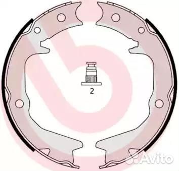 Колодки ручного тормоза mitsubishi lancer cs 03-10