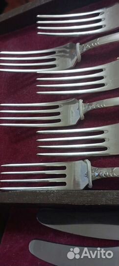 Набор десертных мельхиоровых приборов зиш Классика