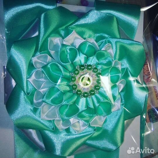 Бант и лента на выписку из роддома