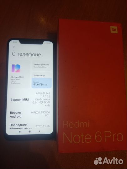 Xiaomi Redmi Note 6 Pro, 4/64 ГБ
