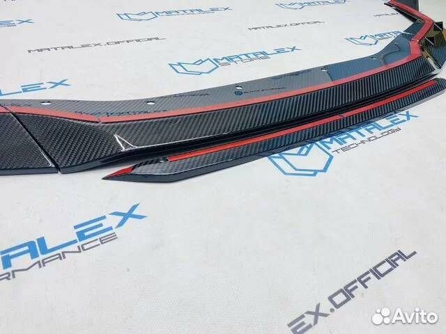 Сплиттер BMW M5 F90 рестайлинг, сухой карбон