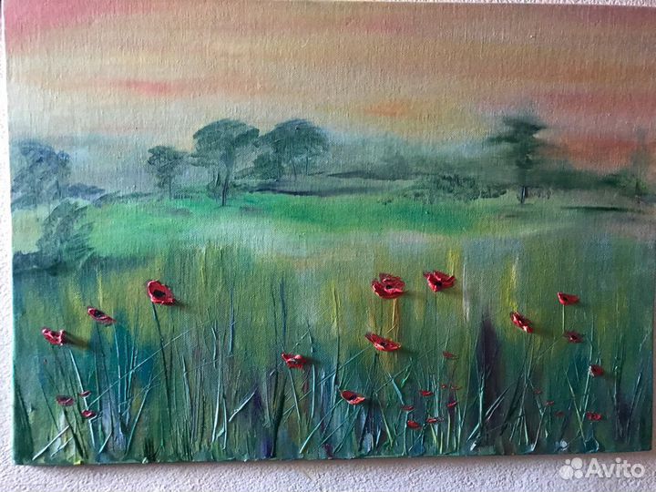 Картина маслом холст