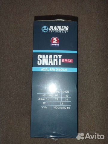 Вентилятор Blauberg Smart Base 100/125