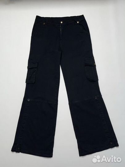 Женские широкие джинсы карго