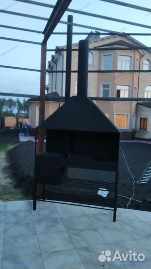 Мангал с вытяжкой. Мангал профессиональный