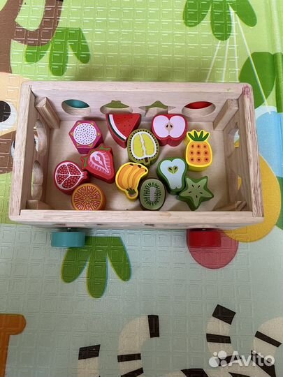 Развивающие деревянные игрушки монтессори
