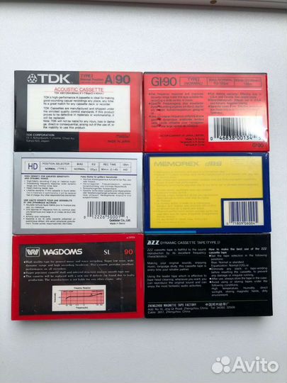 Аудиокассеты новые запечатанные