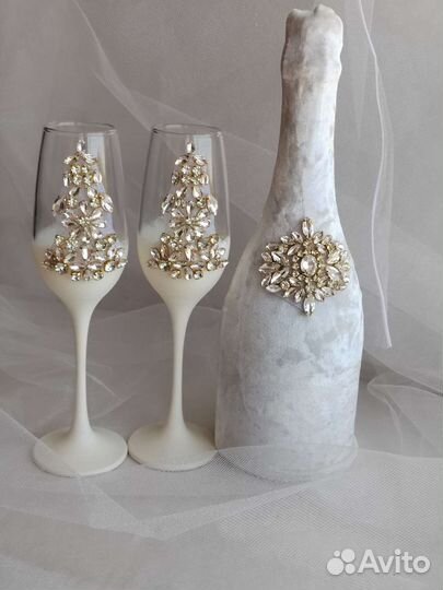 Свадебные бокалы аксессуары