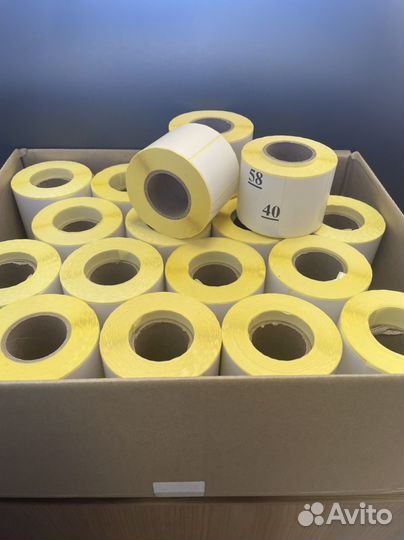 Термоэтикетки 58х40 в розницу и оптом