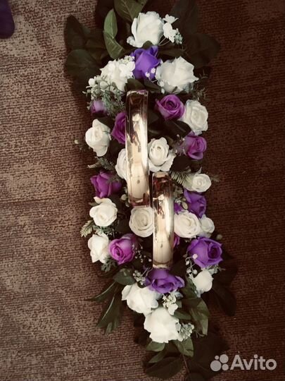 Свадебные украшения для автомобиля