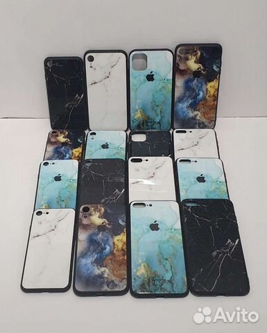 Чехол со стеклянной задней стенкой на iPhone