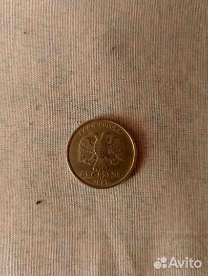 Монета брак 2 рубля