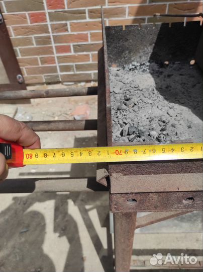 Мангал с печью под казан бу