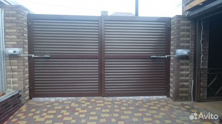 Автоматика для распашных ворот / Монтаж Установка