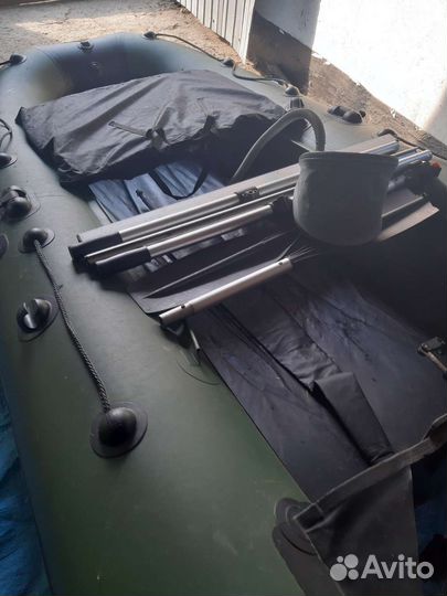 Надувная лодка пвх бу с мотором