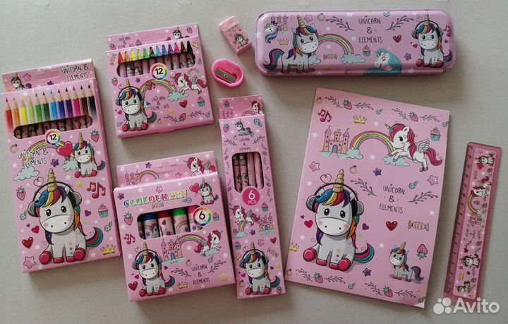 Набор канц.товаров Единорожки