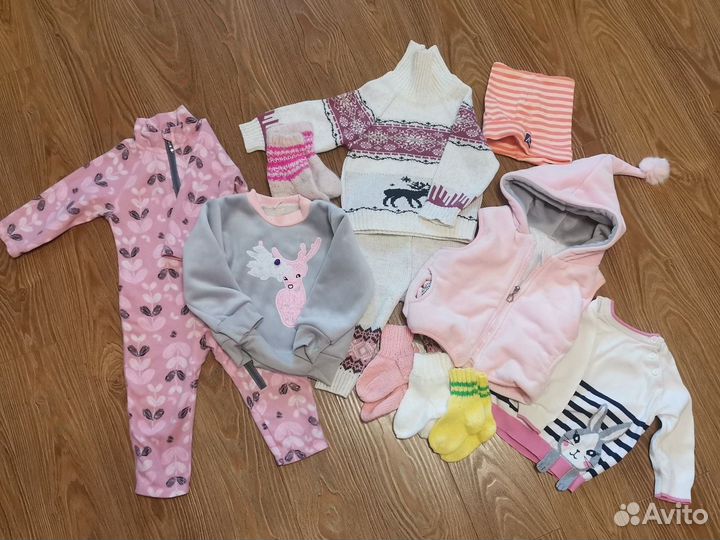 Вещи пакетом на девочку 80-86