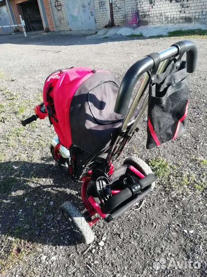 Велосипед коляска с ручкой